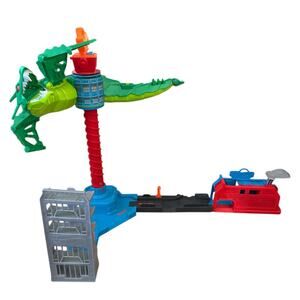 Hot Wheels City Air Attack Robo Dragon Play Set COMPLETE w/ Sounds